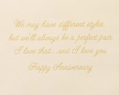 Vista 3 de Papyrus Tarjeta de Aniversario (Pareja Perfecta)