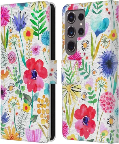 Vista 97 de Head Case Designs Officially Licensed Ninola Butterfly Nature Spring Floral Leather Wallet Case Compatible with Samsung Galaxy A07 4G
