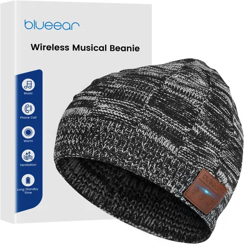 Vista 8 de Gorro Bluetooth con auriculares para deportes al aire libre, regalo Negro