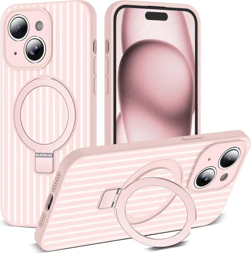 Vista 93 de SKYLMW Funda diseñada para iPhone 11 con soporte magnético invisible Compatible con Mag-Safe, a prueba de caídas de grado militar, a prueba