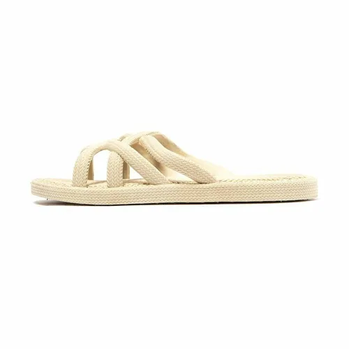 Vista 4 de Chanclas para Mujer Brasileras Mersin Marrón claro