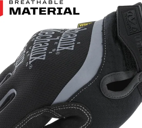 Vista 3 de Mechanix Wear: Guantes de trabajo utilitarios con ajuste seguro, aptos para pantalla táctil, de alta destreza, guantes de cuero sintético para usos