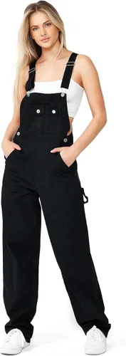 Vista 5 de Overol chino retro Revolt Dungaree para mujer