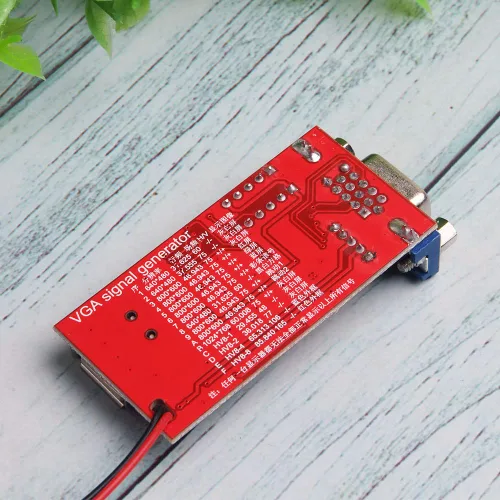 Vista 6 de Comimark 2 unids VGA generador de señal LCD pantalla probador 7V-12V entrada de energía