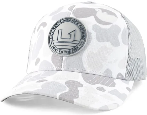 Vista 52 de HUK - Gorra de camionero de malla para hombre con cierre a presión Gorra de pesca antirreflectante