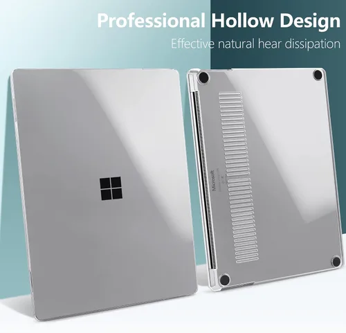 Vista 7 de TWOLSKOO Funda para portátil Microsoft Surface de 13.5" 5/4/3 con reposamanos de metal modelo 1951/1868, carcasa rígida de plástico protector