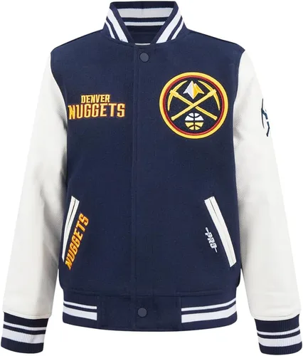 Vista 15 de Pro Standard Chaqueta Varsity clásica retro de la NBA para niños grandes