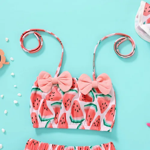 Vista 8 de Tiny Cutey Traje de baño de 2 piezas para bebé, traje de baño de 2 piezas, parte superior de bikini, parte inferior de bikini