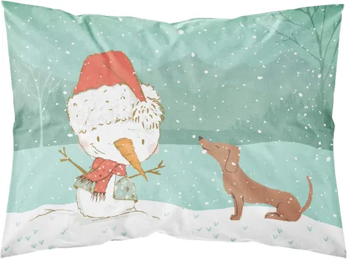 Vista 8 de Caroline's Treasures BB7625PILLOWCASE - Funda de almohada decorativa de tela con texto en inglés "Welcome Friends" Airedale Terrier estándar