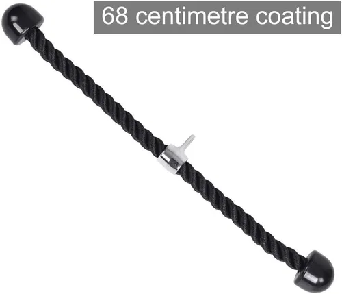 Vista 9 de Yosoo Health Gear - Cuerda de tríceps de nailon resistente para gimnasio