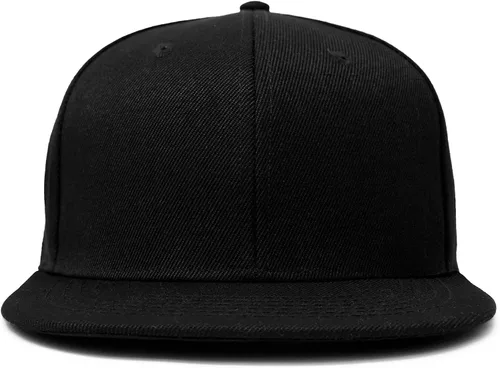 Vista 3 de DALIX Gorra de béisbol estructurada con factura plana tamaño ajustable de poliéster M L XL