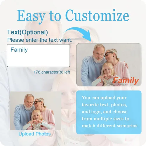 Vista 3 de Tapete personalizado para puerta con imagen, logotipo, nombre, texto, antideslizante, lavable, rectangular, personalizable con estampado, tapete