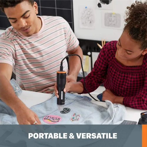 Vista 7 de Worx MAKERX WX743L.9 - Mini pistola de calor de 20 V (solo herramienta)