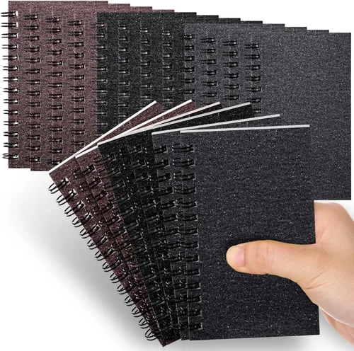 Vista 11 de Jutom 2 cuadernos pequeños en espiral, blocs de notas de 3 x 5 pulgadas, cuadernos de bolsillo pequeños a granel, mini bloc de notas con páginas