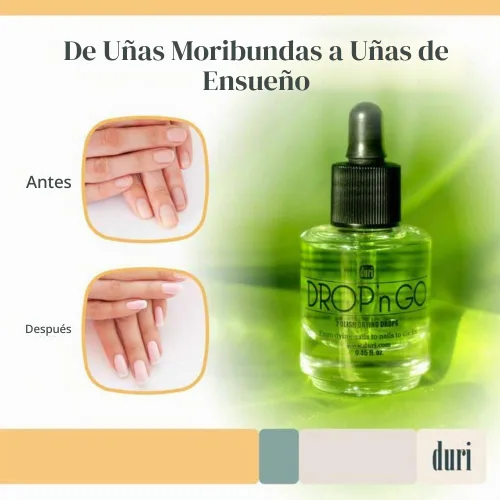 Vista 6 de duri Drop'n Go Gotas de uñas de secado rápido, gotas de secado rápido para esmalte de uñas de larga duración, 0.45 onzas líquidas (paquete de 1)
