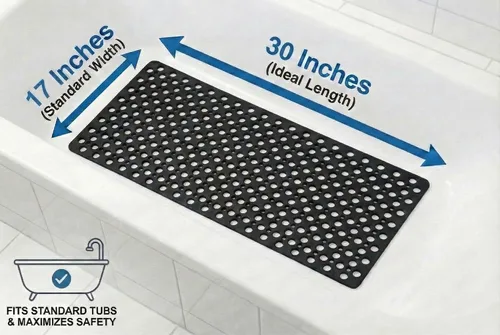 Vista 9 de Tapete antideslizante para tina, extra suave, elastómero termoplástico, para niños, lavable a máquina