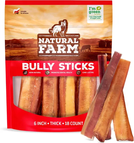 Vista 34 de Natural Farm Golosinas de colágeno trenzadas para perros (30 cm, paquete de 6), palitos de colágeno, golosinas naturales para perros, de larga