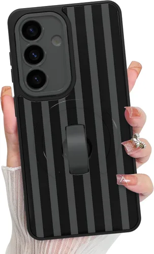 Vista 163 de KANGHAR Compatible con iPhone 17 Pro Case Spot Pattern - Negro Mancha rosada negra