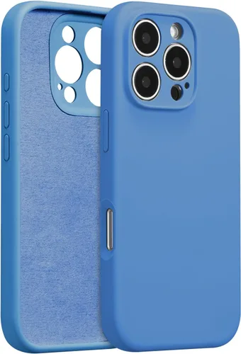 Vista 28 de Funda de silicona para iPhone Air, con [protección completa de la cámara] [forro de microfibra suave antiarañazos], funda de silicona líquida ultra