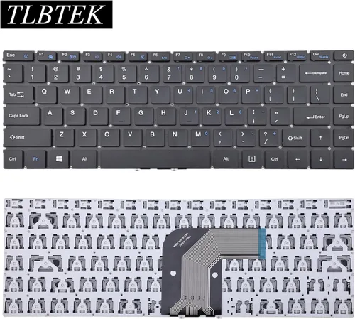 Vista 2 de TLBTEK Teclado de repuesto compatible con Gateway GWTN133-1 GWTN141-1BL GWTN141-5BK GWTN141-5GR, Chuwi GemiBook CWI514 CWI528 CWI529 CWI547