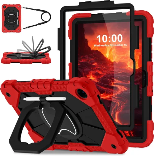 Vista 26 de WESOROL Funda para Samsung Galaxy Tab S10 Lite/S10 FE/S9 FE/S9 10.9/11 pulgadas (2025/2023), Funda para Tableta Galaxy Tab S9 a prueba de golpes