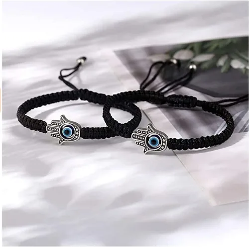 Vista 3 de Bracelet for Women with Hand charm lucky protection bracelet for Mother Daughter Friends Girl friends Baby bracelet gift set