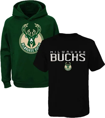 Vista 14 de NBA Kids Youth 8-20 Team Color Performance Primary Logo Pullover Hoodie Sweatshirt & T-Shirt Combo Set Boston Celtics