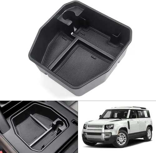 Vista 10 de Karltys Organizador Oculto de Consola Central para Accesorios Land Rover Defender Defender 90 110 130 2020-2025 2026 Caja de Almacenamiento Oculta