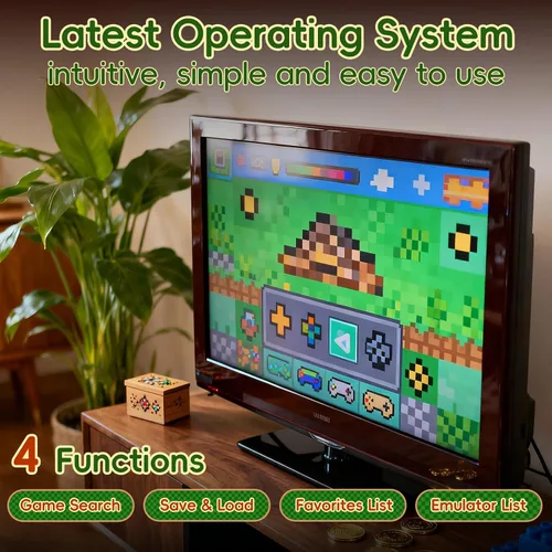 Vista 3 de 2025 Upgraded Retro Gaming Console Stick Pro, Video Games Console with 4K HDMI, Built-in 23 Classic Game Emulators, 20000+ Games - Video Game with