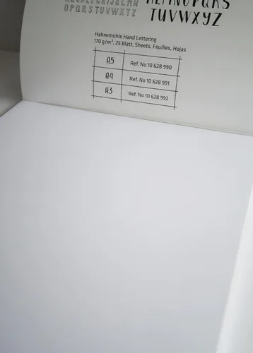 Vista 4 de Hahnemuhle - Bloque de letras manual A4 (11.7 x 8.3 pulgadas), 6.00 oz/m², 25 hojas