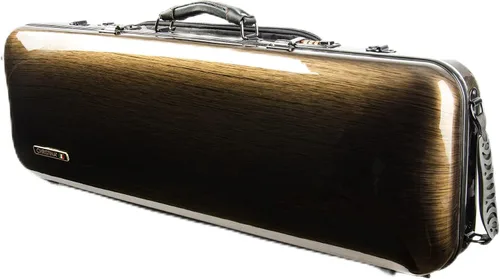 Vista 12 de Christina Estuche de violín de tamaño completo 4/4 de fibra de carbono de alta resistencia, bolsa de música para violín rectangular con cerradura