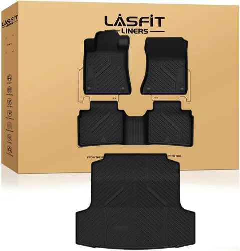 Vista 15 de LASFIT Alfombrillas de suelo y tapete de carga para Kia K4 2026 2025 para todo tipo de clima, TPE ajuste personalizado, juego completo
