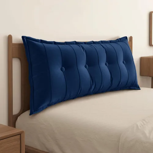 Vista 19 de WOWMAX Almohada rectangular para cabecero, almohada para respaldo de cama, almohada para sentarse en la cama, almohada de apoyo para la espalda