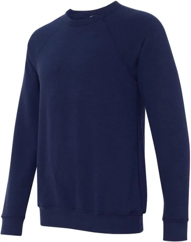 Vista 66 de Bella Canvas Sudadera de forro polar de esponja con cuello redondo (3901), Gris oscuro (Dark Grey Marble Fleck), M