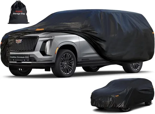 Vista 17 de Kayme Cubierta de auto SUV de 7 capas ajuste personalizado para BMW X1 (2009-2025), impermeable, para todo tipo de clima, para automóviles, cubierta