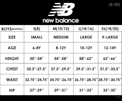 Vista 7 de New Balance Conjunto de pantalones cortos activos para niño 4 piezas camiseta de manga corta y pantalones cortos de gimnasio 8-20
