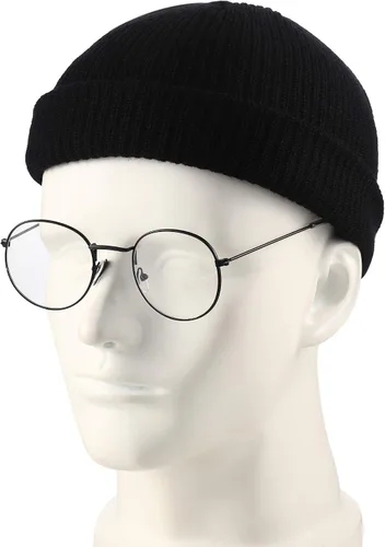 Vista 3 de SATINIOR Gorro de pescador de invierno de 2 piezas, gorro de arrastrero, con borde enrollable, gorro unisex