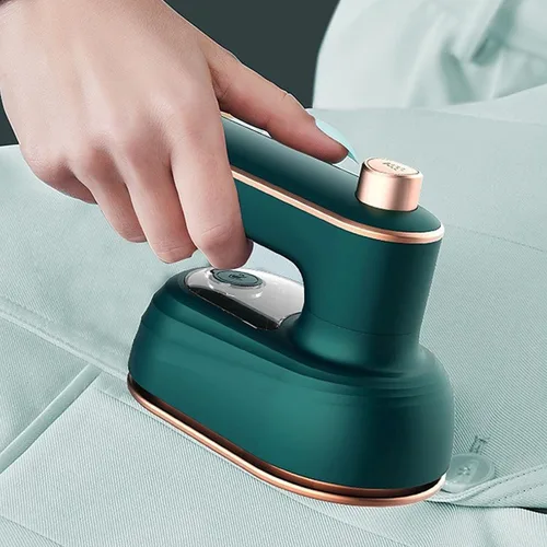 Vista 6 de Vaporizador para ropa, plegable de mano, removedor de arrugas para ropa, plancha de vapor giratoria de 180°, mini plancha de vapor portátil