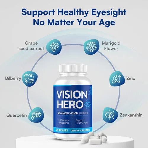 Vista 3 de Advanced Vision Support, suplementos para los ojos, 60 cápsulas de suplementos de salud ocular para adultos (paquete de 1)