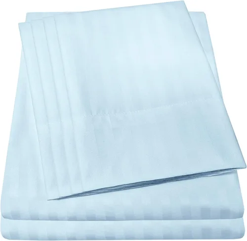 Vista 38 de Juego de sábanas de 4 piezas para camas individuales de 1500 hilos de microfibra de cepillado fino con bolsillo profundo - 1 funda de almohada
