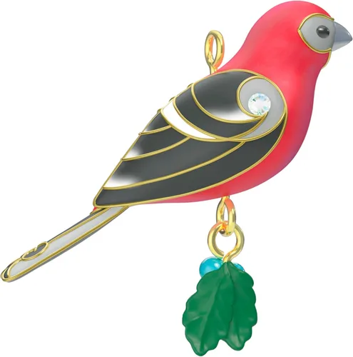 Vista 6 de Hallmark Keepsake Adorno de Navidad (Pine Grosbeak)