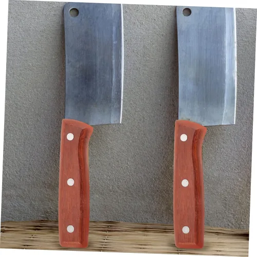 Vista 4 de DOITOOL Juego de mangos de madera para cuchillos antideslizantes de repuesto para picadores de cocina