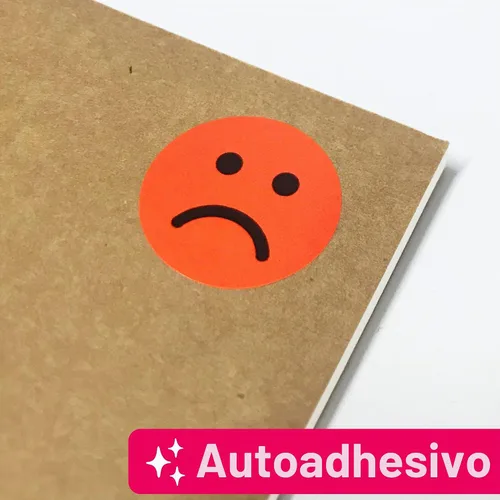Vista 6 de Paquete de 600 calcomanías de emoción de comportamiento de cara feliz/triste sonrisa, rojo/verde, 1 pulgada