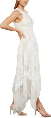 Vista 3 de BCBGMAXAZRIA Vestido de cóctel de encaje fluido para mujer