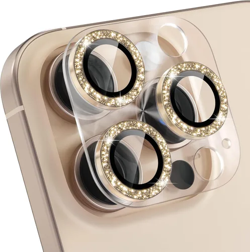 Vista 34 de Choiche - Protector de lente de cámara para iPhone 16 Pro/iPhone 16 Pro Max Full Camera Cover with 9H Tempered Glass Lens Screen Protector Metal