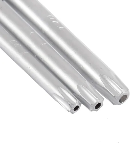 Vista 2 de uxcell Herramienta de reparación de llaves Torx Star de seguridad de extremo hueco plegable