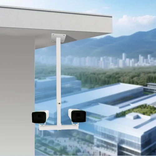 Vista 4 de Universal Security Camera Mount Bracket, Indoor/Outdoor Camera Ceiling Mount Bracket Stand, Projector Long Arm Bracket, Adjustable Monitor Bracket