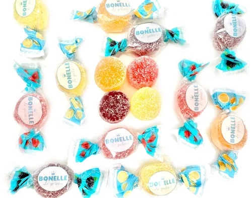 Vista 7 de SweetGourmet Jaleas italianas con sabor a regaliz sin azúcar Envueltas individualmente, tamaño mini 1 libra