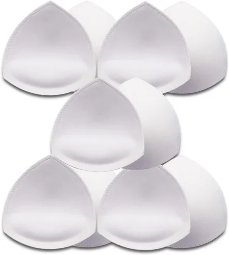Vista 10 de TAOHUA GARDEN 5 pares de rellenos para sostén, extraíbles, transpirables, de algodón de aire, de esponja de espuma 3colors