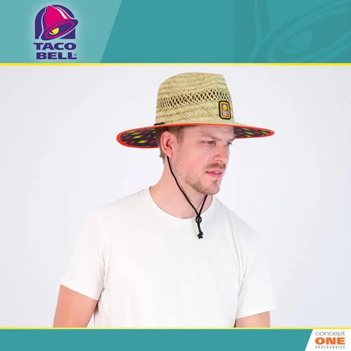 Vista 7 de Concept One Taco Bell - Sombrero salvavidas de paja, natural, talla única